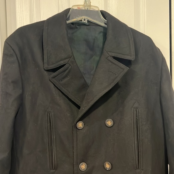 Lauren Ralph Lauren Men's Pea coat Black Wool-Blend Classic Fit 44R - Picture 2 of 8